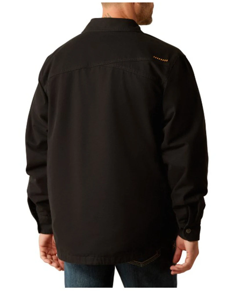 Ariat Men's Rebar Canvas Long Sleeve Snap Shirt Jacket