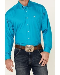 Cinch Men's Solid Long Sleeve Button-Down Western Shirt