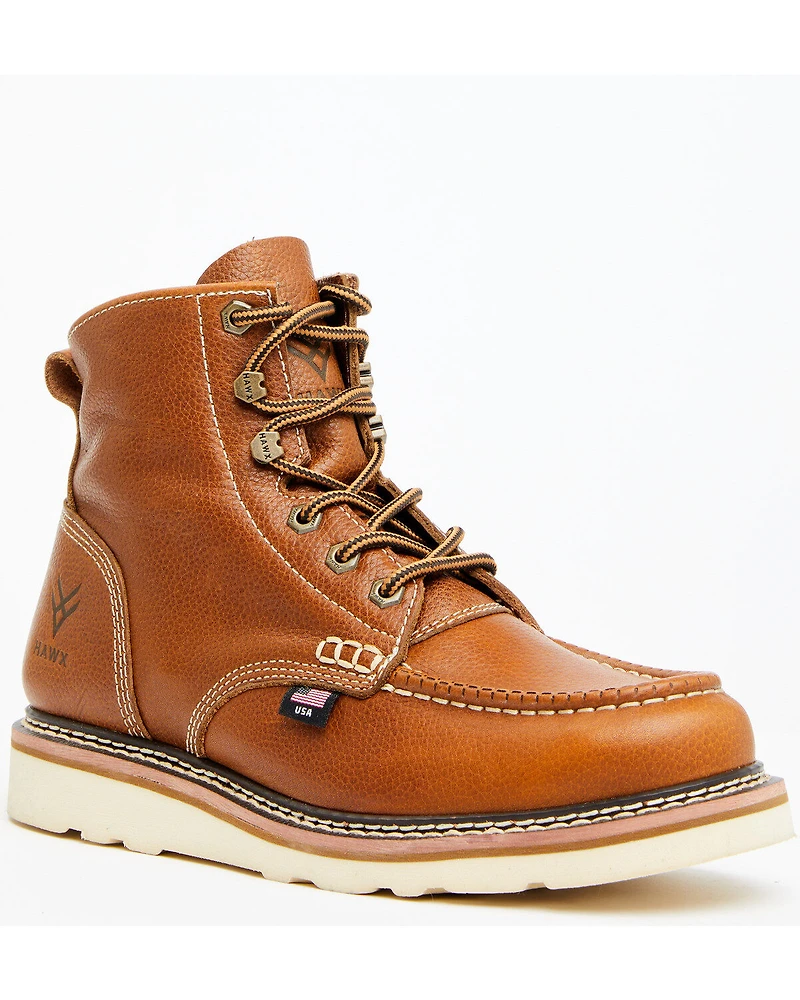 Hawx Men's 6" USA Pitstop Wedge Redesigned Work Boots - Soft Toe