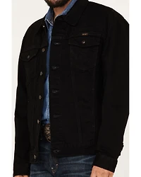 Wrangler Men's Shadow Black Unlined Button-Down Denim Jacket