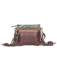 Myra Bag Women's Wild West Boho Hair-On Hide Crossbody Bag