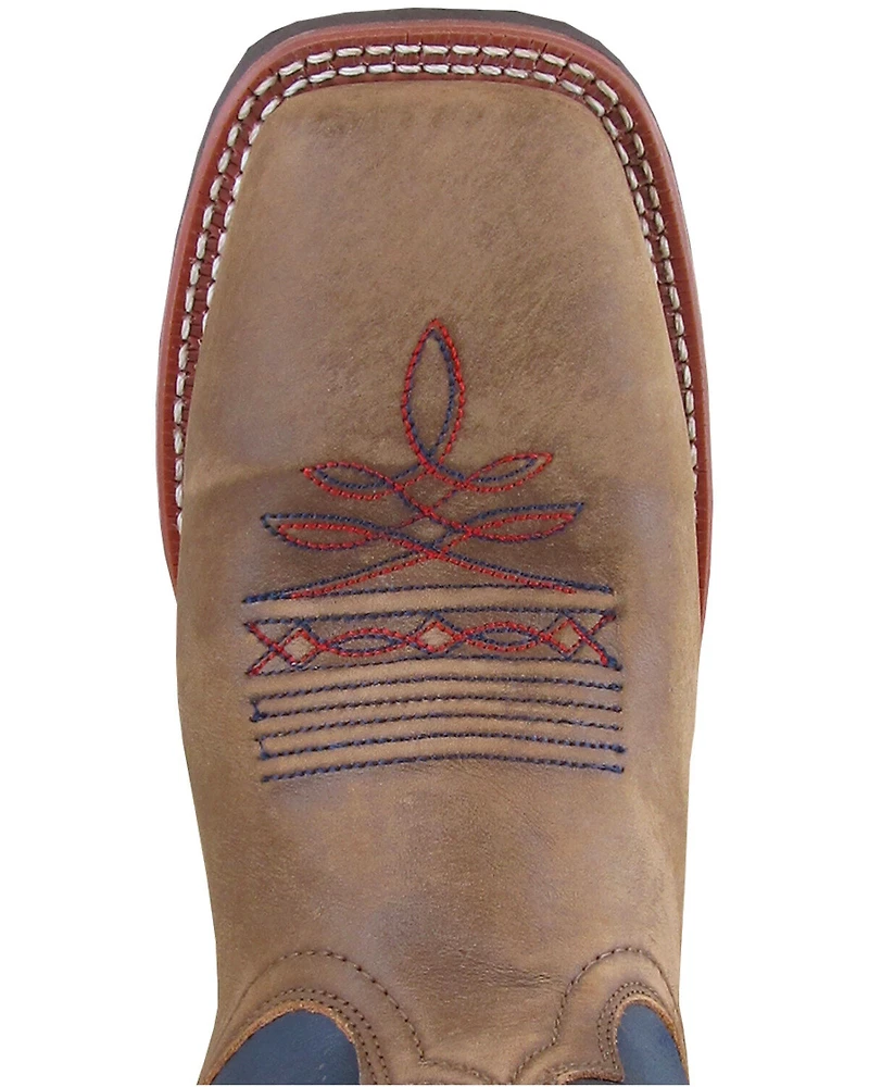 Smoky Mountain Men's Stars and Stripes Western Boots - Broad Square Toe