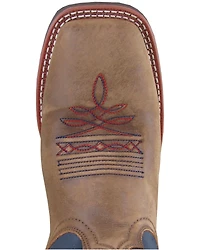 Smoky Mountain Men's Stars and Stripes Western Boots - Broad Square Toe