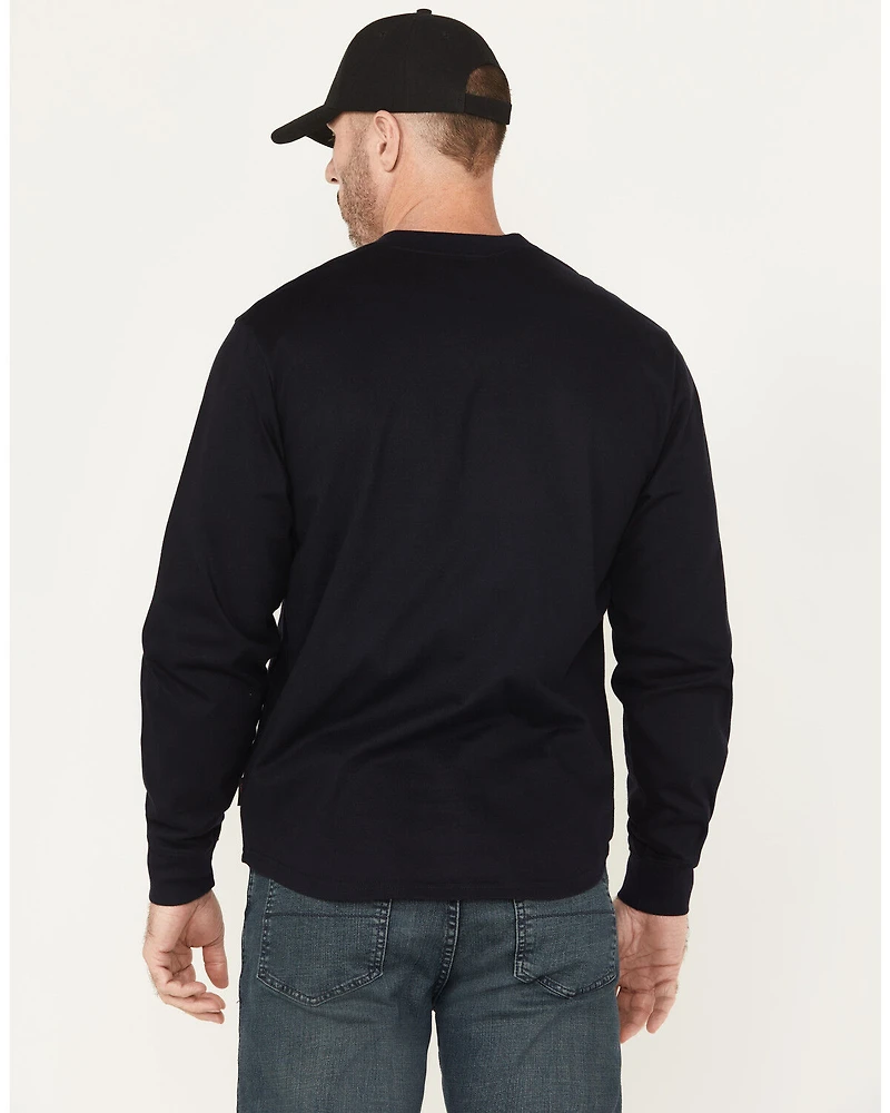 Hawx Men's FR Long Sleeve Pocket Henley - Big & Tall