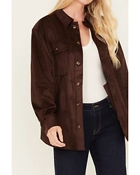 Cleo + Wolf Women's Faux Suede Shacket