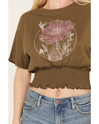 Cleo + Wolf Women's Boxy Short Sleeve Graphic Tee