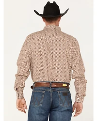RANK 45® Men's Stirrup Geo Print Long Sleeve Western Button-Down Shirt