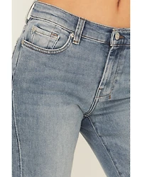 7 For All Mankind Women's Santa Rosa Mid Rise Tailorless Dojo Bootcut Denim Jeans