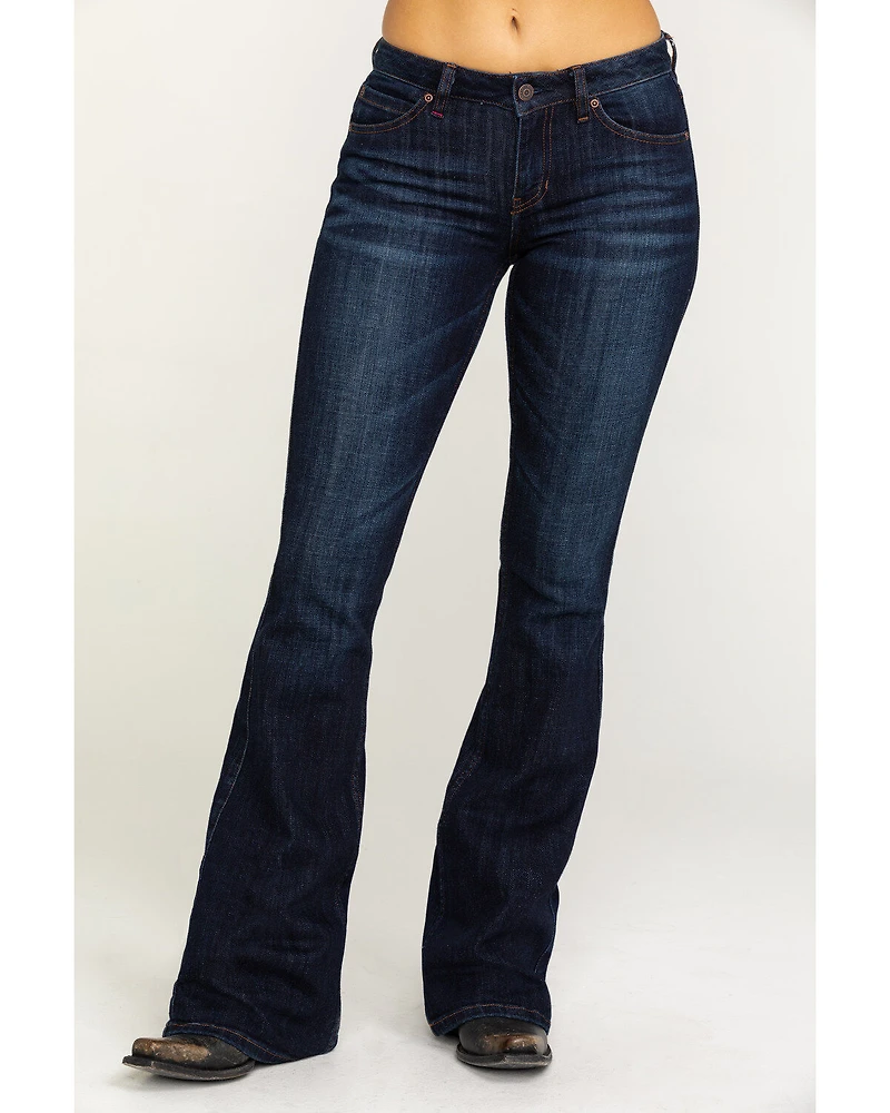 Idyllwind Women's Rebel Mid Rise Bootcut Stretch Denim Jeans