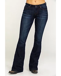 Idyllwind Women's Rebel Mid Rise Bootcut Stretch Denim Jeans