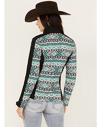 RANK 45® Women's Atha Geo Print Softshell Jacket