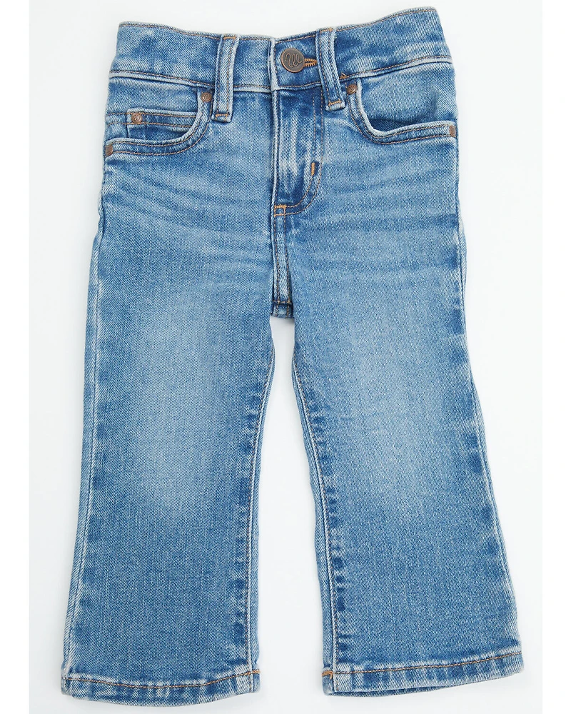 Wrangler Infant Girls' Medium Wash Bootcut Stretch Denim Jeans