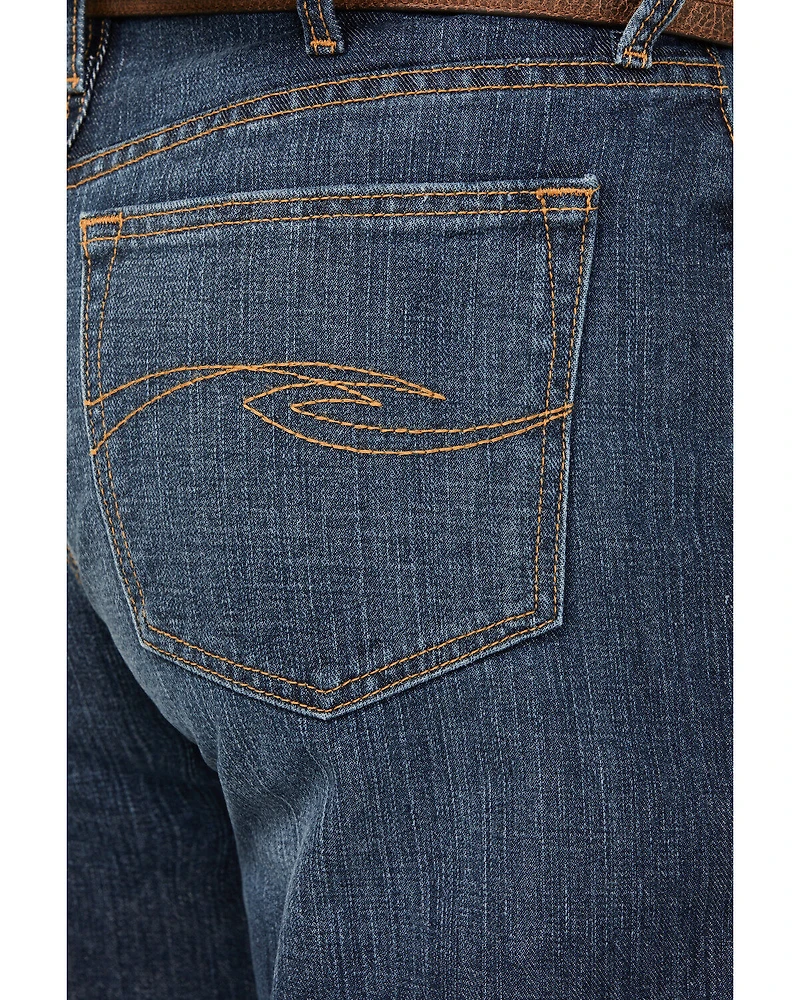 Cinch Men's Fastback Stonewash Original Loose Taper Rigid Denim Jeans