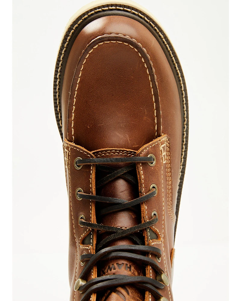 Hawx Men's 6" Lace-Up Moc Work Boots