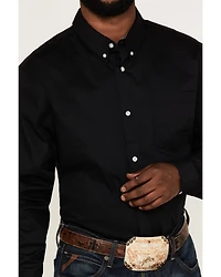 RANK 45® Men's Basic Twill Long Sleeve Button-Down Western Shirt - Tall
