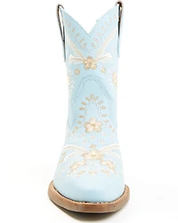 Dingo Women's Primrose Embroidered Leather Western Fashion Booties - Snip Toe