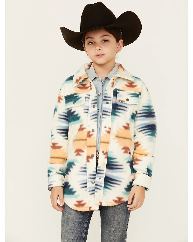Fornia Girls' Southwestern Print Shacket