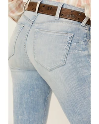 Ariat Women's Jimena Light Wash Perfect Rise Flare Stretch Denim Jeans