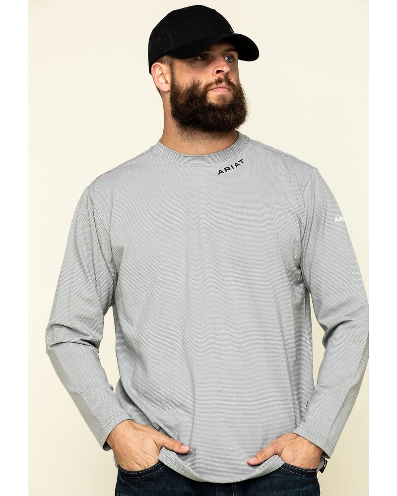 Ariat Men's FR Base Layer Long Sleeve Work T-Shirt - Tall