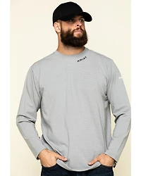 Ariat Men's FR Base Layer Long Sleeve Work T-Shirt - Tall