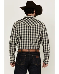 Cody James Men's Rey Plaid Print Long Sleeve Snap Western Shirt
