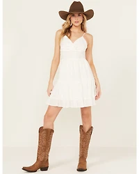 Shyanne Women's Lace Bustier Mini Dress