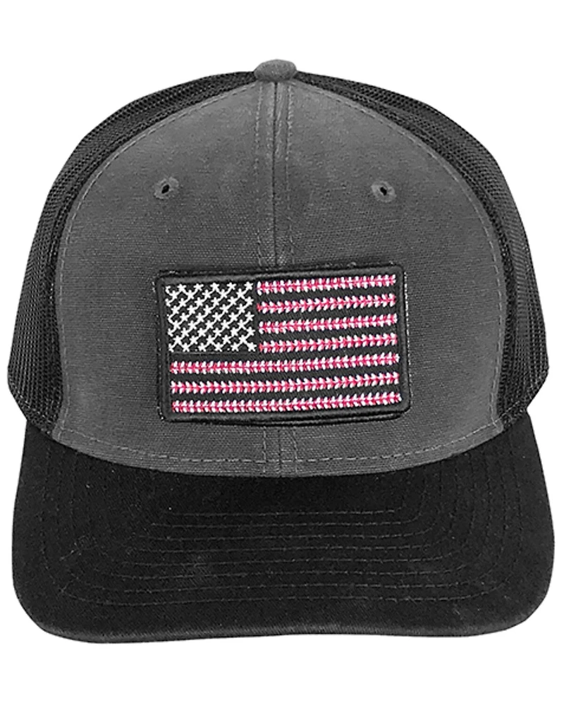 Dri-Duck Men's Hudson Americana Flag Patch Ball Cap