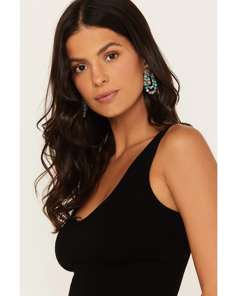 Paige Wallace Women's Beaded & Concho Earrings