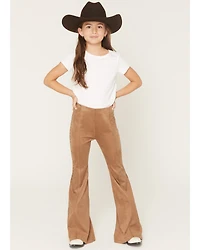 Shyanne Girls' Studded Side Seam Faux Suede Flare Pants