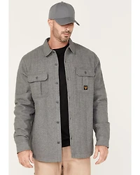 Hawx Men's Channel Quilted Flannel Button-Down Shirt Jacket - Big & Tall