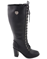 Milwaukee Leather Women's Lace To Toe Boots - Round