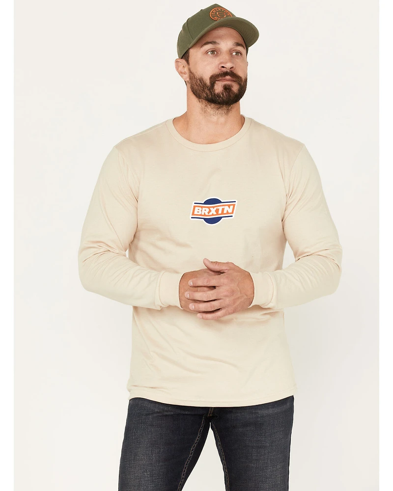 Brixton Men's Bart Logo Graphic Long Sleeve T-Shirt