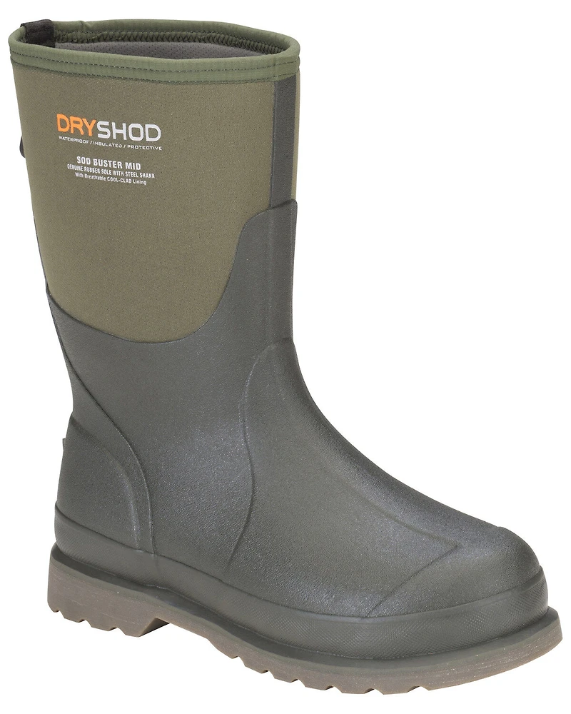 Dryshod Men's Sod Buster Mid Boots - Round Toe