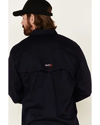 Ariat Men's FR Solid Vent Long Sleeve Button Down Work Shirt - Tall