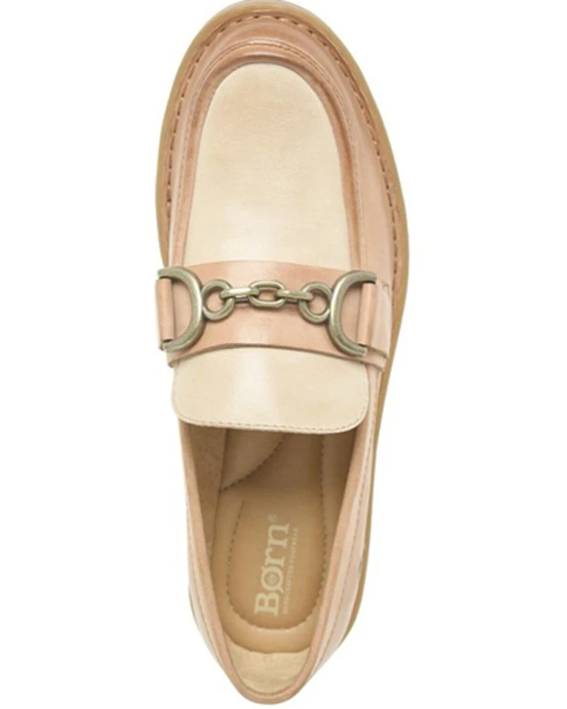 Born Women's Carrera Buckle Penny Loafers