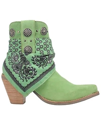 Dingo Women's Suede Bandida Western Booties - Round Toe