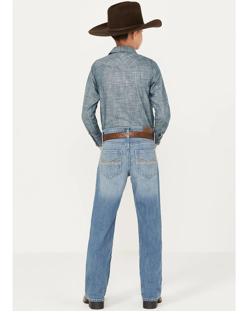 Cody James Boys' Medium Wash Dalton Relaxed Bootcut Jeans
