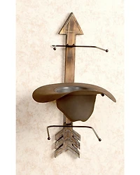 BB Ranch® Arrow Wood And Metal Hat Rack