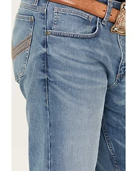 Wrangler 20X Men's Monarch Light Wash Slim Straight Stretch Denim Jeans - Tall