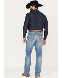 Wrangler Retro Men's Sage Medium Wash Relaxed Boot Stretch Denim Jeans
