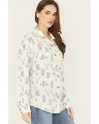 Ariat Women's Homestyle Deserted Print Long Sleeve Button-Down Western Shirt