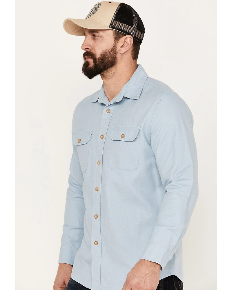 Pendleton Men's Beach Shack Solid Long Sleeve Button-Down Western Shirt