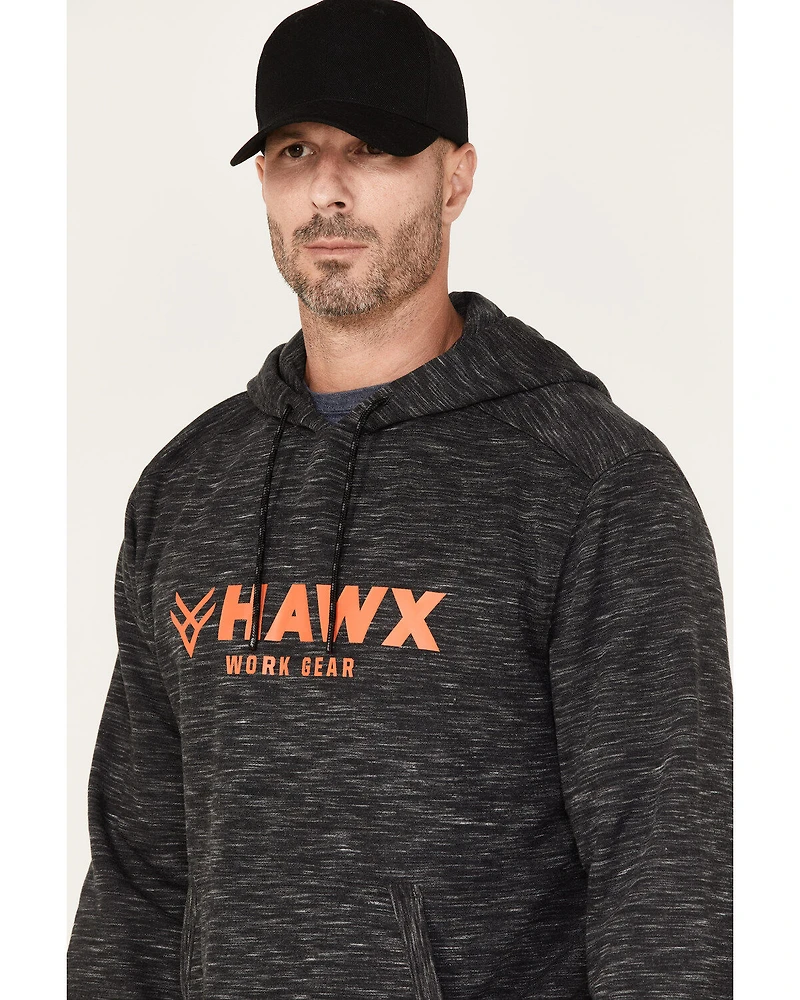 Hawx Men's Graphic Slub Pullover Hooded Work Sweatshirt