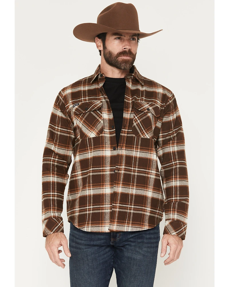 Howitzer Men's Boot Barn Exclusive For Love & Country Plaid Print Long Sleeve Button-Down Flannel Shirt