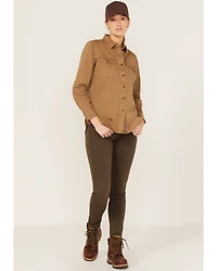 Ariat Women's Rebar Washed Twill Long Sleeve Button Down Work Shirt