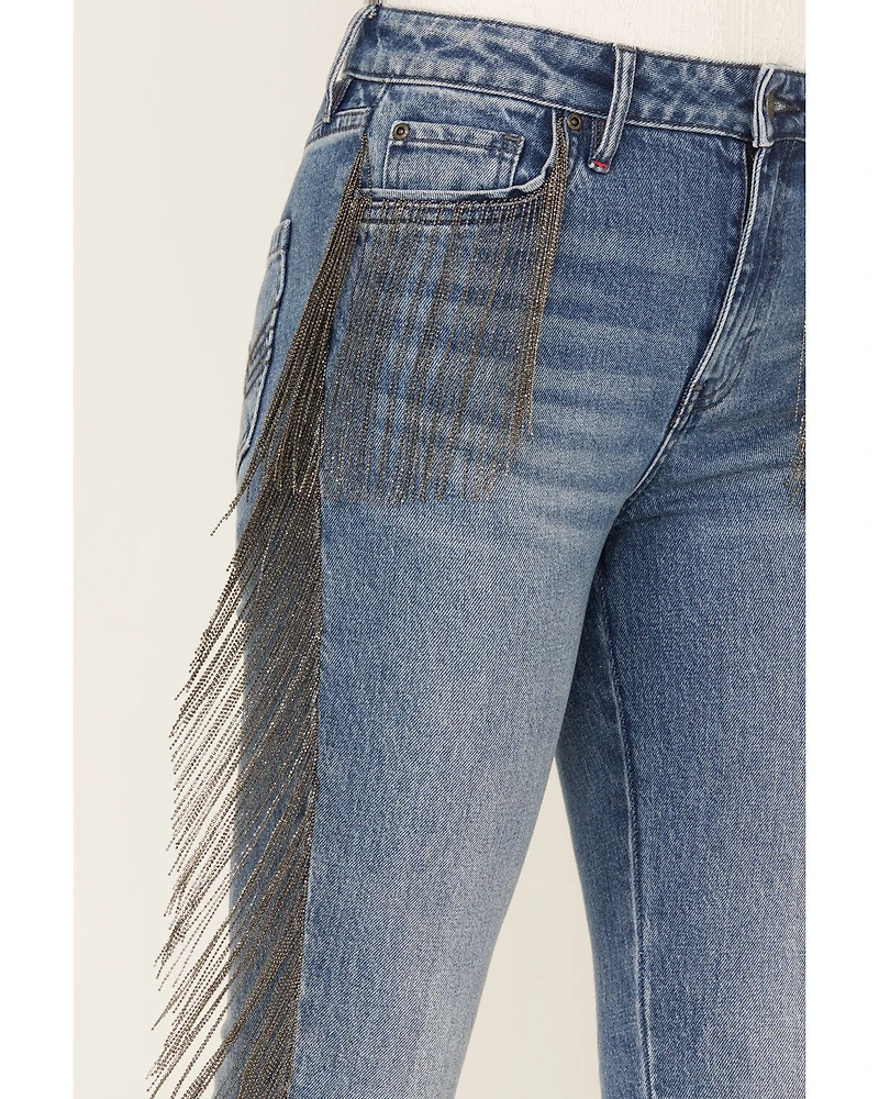 Idyllwind Women's Carlyle Place High Risin' Fringe Bootcut Jeans