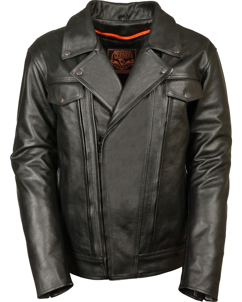 Milwaukee Leather Men's Utility Vented Cruiser Jacket - Tall 4X