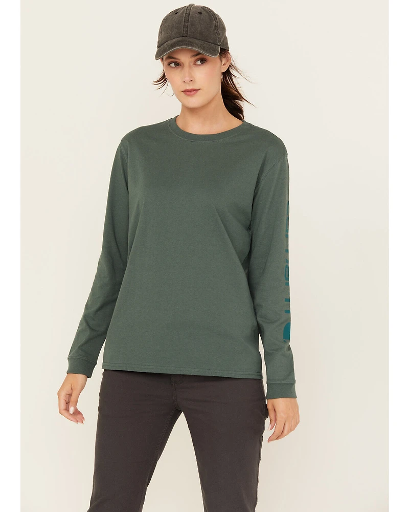 Carhartt Women's Loose Fit Heavyweight Long Sleeve Graphic Tee