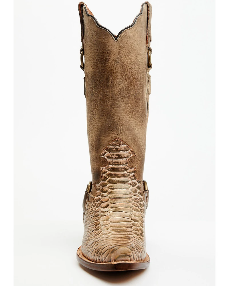 Dan Post Women's Faux Python Tall Western Boots - Snip Toe