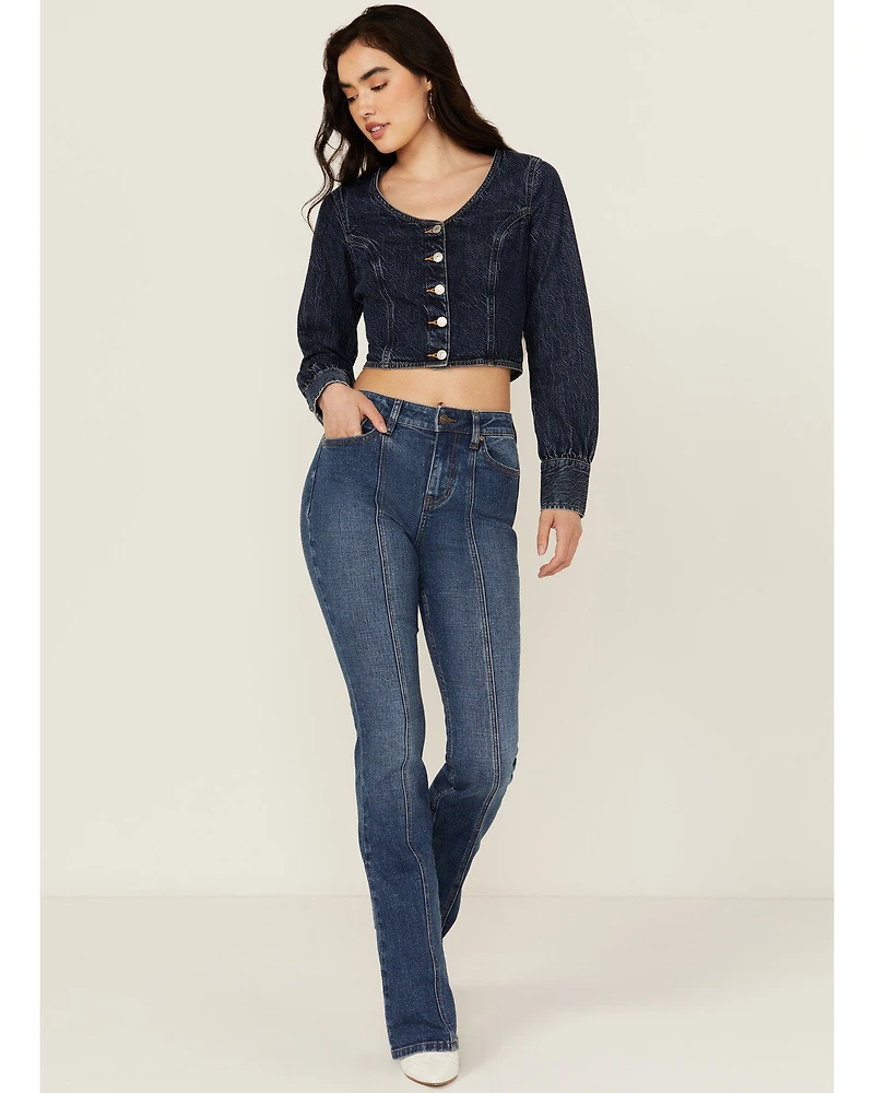 Shyanne Women's Celeste High Rise Bootcut Stretch Denim Jeans